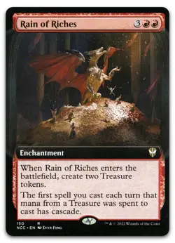Rain of Riches (Extended Art) #150 (NM) Streets New Capenna NCC Magic MTG - Image 1