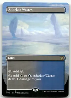 Adarkar Wastes (Borderless) #377 (NM) Dominaria United DMU Magic MTG - Image 1