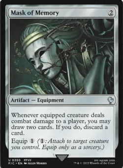Mask of Memory (Surge Foil) 350 Commander: FINAL FANTASY Magic: The Gathering LP - Image 1