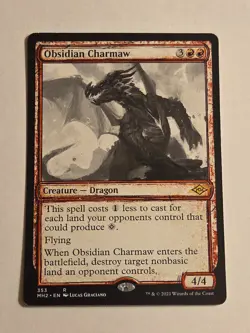 Obsidian Charmaw (Showcase) X1 MH2 MTG Modern Horizons 2 - Image 1