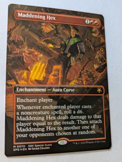 MTG 2024 Duskmourn Maddening Hex Mythic 070 Borderless Foil M/NM - Image 2