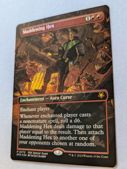 MTG 2024 Duskmourn Maddening Hex Mythic 070 Borderless Foil M/NM - Image 3