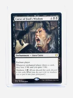 Magic The Gathering, Curse of Fool's Wisdom, Commander 2019, Regular MT/NM - Image 1