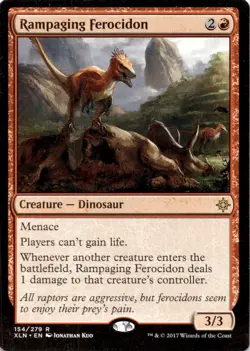 Rampaging Ferocidon XLN #154 Rare Ixalan Magic: The Gathering Near Mint - Image 1