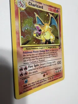 Pokemon TCG Charizard Base Set 2 Holo Rare 120 HP 004/130 English - MP - Image 3