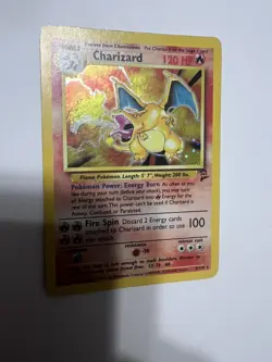 Pokemon TCG Charizard Base Set 2 Holo Rare 120 HP 004/130 English - MP - Image 4
