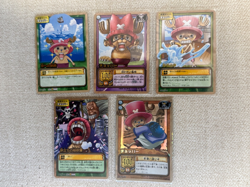 One Piece Carddass old Card Game CCG EX Chopper Rare 5 Cards Lot - LP/MP - Image 1