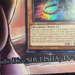 Yugioh Cyberdark Wurm ALIN-EN027 1st Edition Ultra Rare NM - Image 4