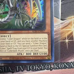 Yugioh Cyberdark Wurm ALIN-EN027 1st Edition Ultra Rare NM - Image 5