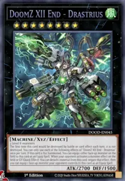 DOOD-EN045 DoomZ XII End - Drastrius Secret Rare 1st Ed YuGiOh Preorder - Image 1