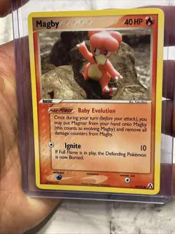 Pokemon Magby Common Legend Maker 58/92 Fire Normal Baby Pokemon Card NM Vintage - Image 1