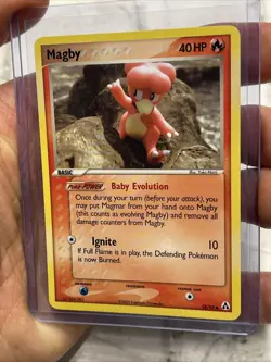Pokemon Magby Common Legend Maker 58/92 Fire Normal Baby Pokemon Card NM Vintage - Image 2