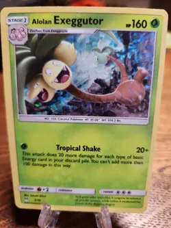 Pokemon Alolan Exeggutor 2019 McDonald's Holo Promo Card 2/12 MP - Image 1