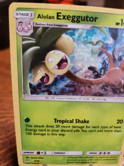 Pokemon Alolan Exeggutor 2019 McDonald's Holo Promo Card 2/12 MP - Image 2