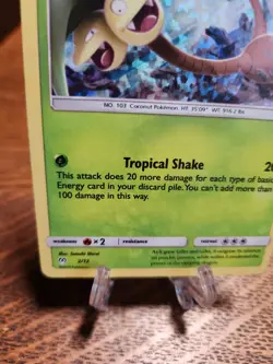 Pokemon Alolan Exeggutor 2019 McDonald's Holo Promo Card 2/12 MP - Image 4