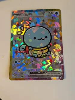 Derpy Pokemon Squirtle Special Doujin Holo Art Card - Image 1