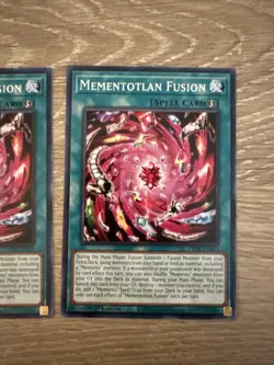 3x Yugioh Playset Mementotlan Fusion LEDE-EN063 Common 1st Ed Near Mint - Image 4