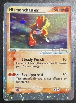 Hitmonchan ex 98/109 Ruby and Sapphire Rare Holo Pokemon Card TCG - Image 1