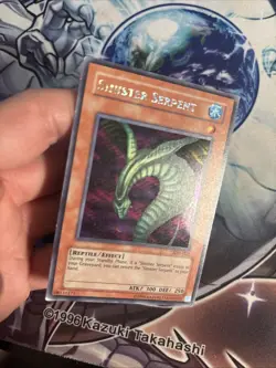 (15) Yugioh Sinister Serpent SDD-002 Prismatic Secret Rare MP/HP - Image 3