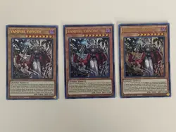 Yugioh - Vampire Voivode x 3 - 1st Edition Ultra Rare NM - Free Holo Card - Image 1