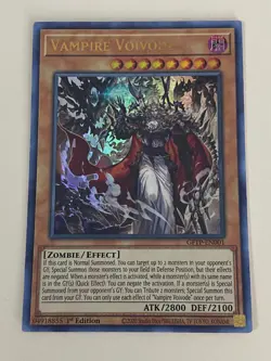 Yugioh - Vampire Voivode x 3 - 1st Edition Ultra Rare NM - Free Holo Card - Image 2