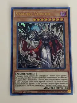 Yugioh - Vampire Voivode x 3 - 1st Edition Ultra Rare NM - Free Holo Card - Image 4