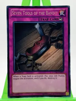 YuGiOh Seven Tools of the Bandit LCYW-EN089 1st Ed Trap Card - Image 1