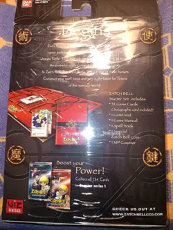 1x Zatch Bell 2005 ZatchBell The Card Battle Starter Set 2 Sealed - Image 2