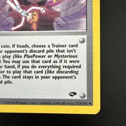 Pokemon TCG Sabrina's Psychic Control Gym Challenge Card 121/132 Regular - Image 3