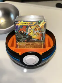 Custom 3D printed Poke-ball Tin Deck box + 60 Cards Ready to Play Electric Deck - Image 1
