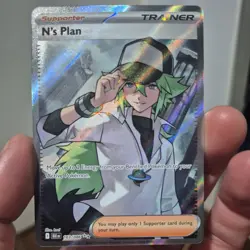 N's Plan 163/086 Sv: Black Bolt Holo M/NM Pokemon TCG - Image 1