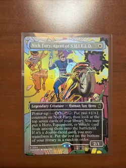 Nick Fury, Agent of S.H.I.E.L.D. 314 FOIL Borderless Mtg Super Heroes - Image 1