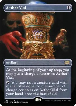 Aether Vial (Borderless) Double Masters 2022 Regular - Image 1