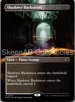 MTG SkeenAB Shadowy Backstreet (Borderless) Murders at Karlov Manor NM - Image 1