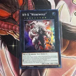 Yugioh! TCG - K9-X "Werewolf" - Super Rare - JUSH-EN037 - Justice Hunters - 1st - Image 1