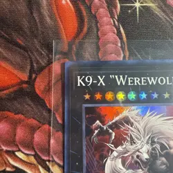 Yugioh! TCG - K9-X "Werewolf" - Super Rare - JUSH-EN037 - Justice Hunters - 1st - Image 2