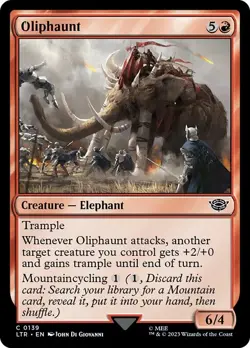 Oliphaunt Foil The Lord of the Rings: Tales of Middle-earth 139 NM MTG - Image 1