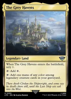 The Grey Havens Foil The Lord of the Rings: Tales of Middle-earth 255 NM MTG - Image 1