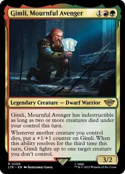 Gimli, Mournful Avenger NonFoil The Lord of the Rings: Tales of Middle-earth 209 - Image 1