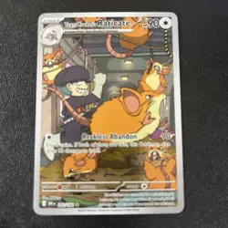 Pokemon TCG Team Rockets Raticate Card 202/182 Destined Rivals Illustration Rare - Image 1