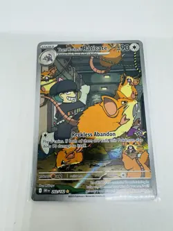Pokemon TCG Team Rockets Raticate Card 202/182 Destined Rivals Illustration Rare - Image 1