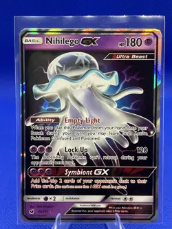Pokemon TCG Nihilego GX Ultra Rare Card 49/111 Crimson Invasion - Image 1