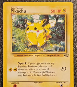 PIKACHU Vintage Pokemon Card ( #60/64 Jungle Regular LP Pokemon TCG 1999 ) - Image 2