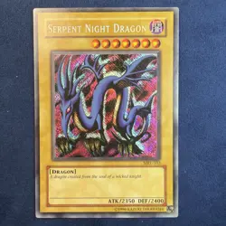 Yu-Gi-Oh! TCG Secret Rare Holo Card Normal Serpent Night Dragon - Image 1