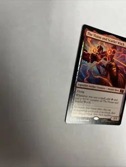 The Vision And Scarlet Witch Foil Superheroes Card #0707 MTG LP - Image 5