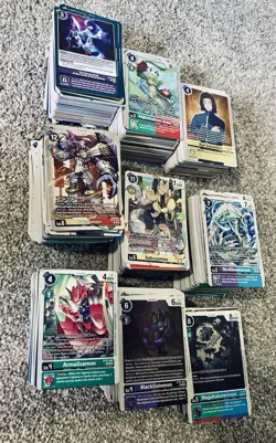 Digimon TCG 5.5 lbs Card Lot Over 1000 Cards Rares Included - Image 1