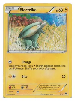 Electrike 7/12 Promo Holo McDonald's Promos 2015 Pokemon Card - Image 1