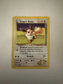 Pokemon Card - Lt. Surge's Eevee Gym Challenge 51/132 Uncommon NM - Image 1