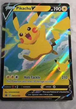 Pikachu V SWSH143 SWSH: Sword & Shield Promo Cards Holo - Image 1