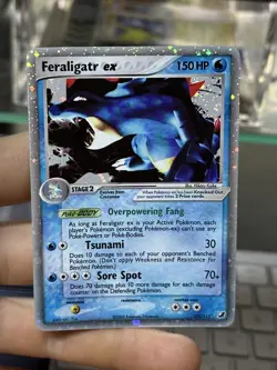Feraligatr ex 103/115 EX Unseen Forces 2005 Holo Rare Pokemon Card TCG - Image 3